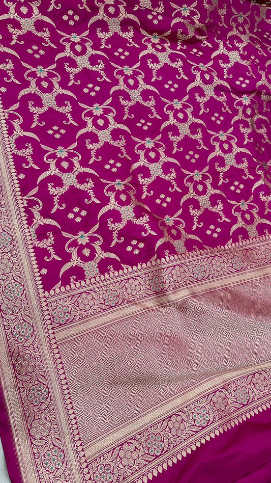 Handloom Pure Banarasi Katan Silk Dupatta