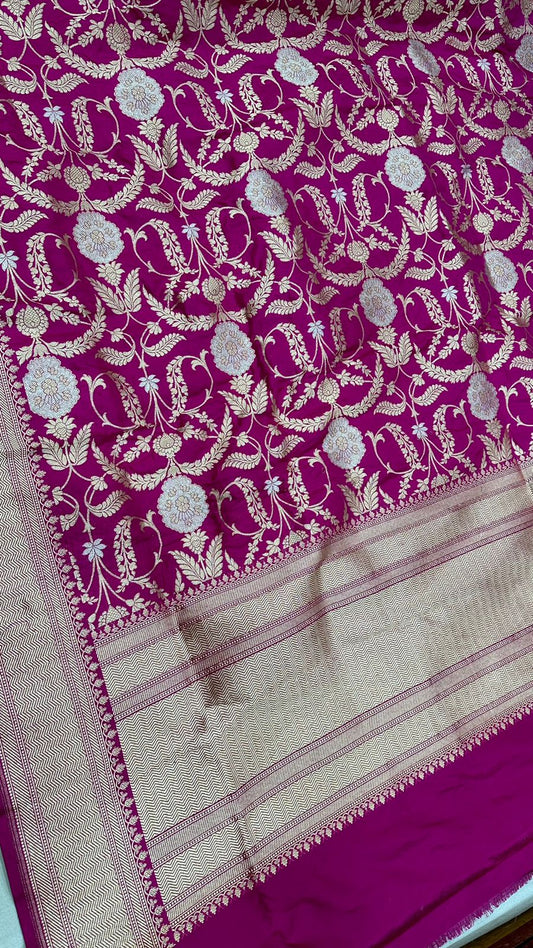 Handloom Pure Banarasi Katan Silk Dupatta