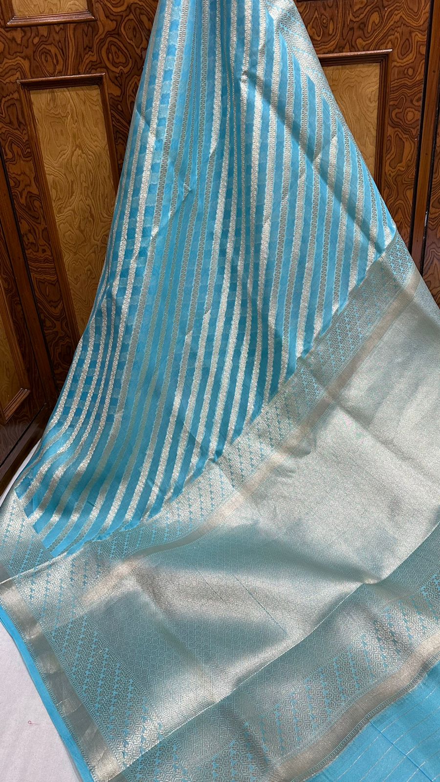 Pure organza silk aada design saree Pastel color