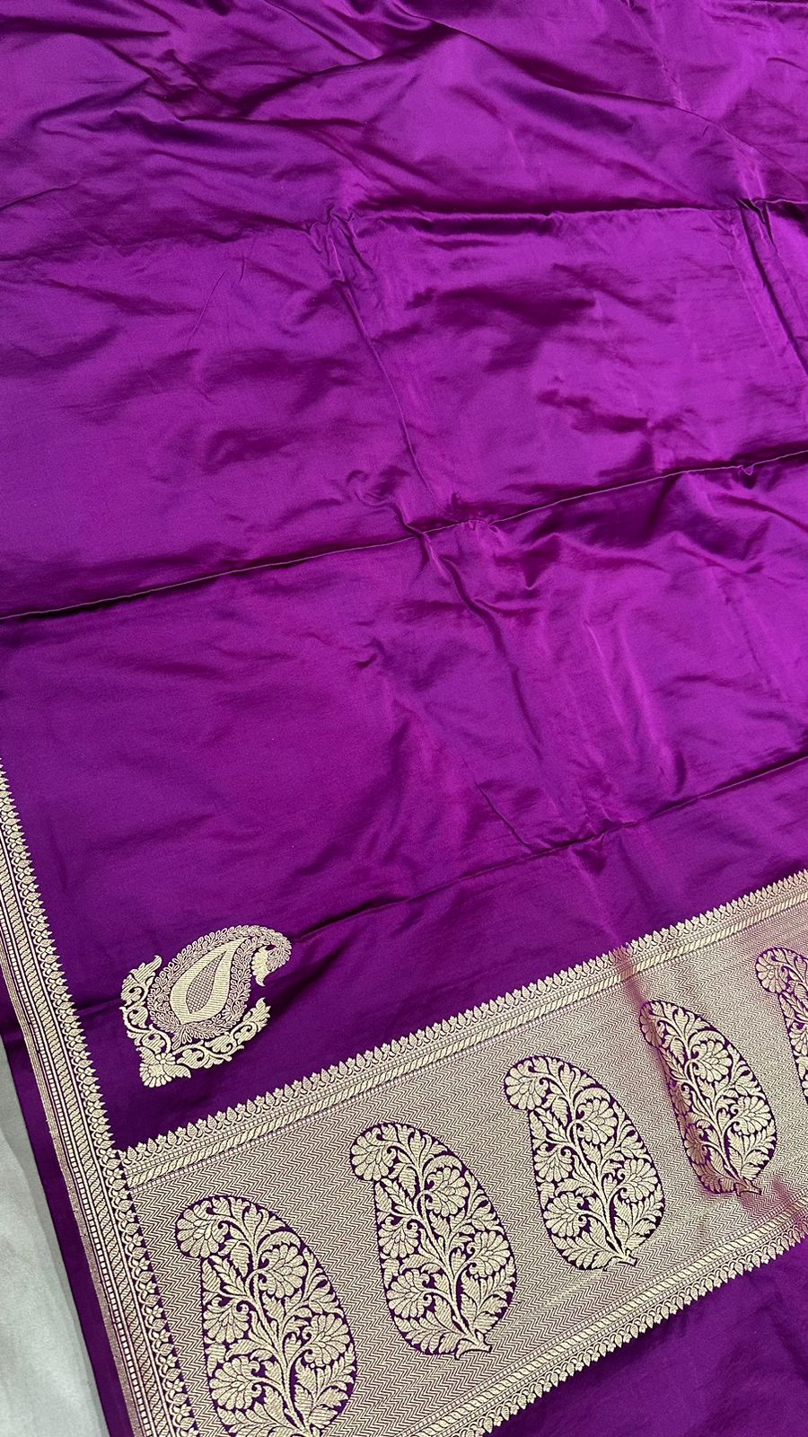 Handwoven Pure Banarasi Katan Silk Kaduwa Saree