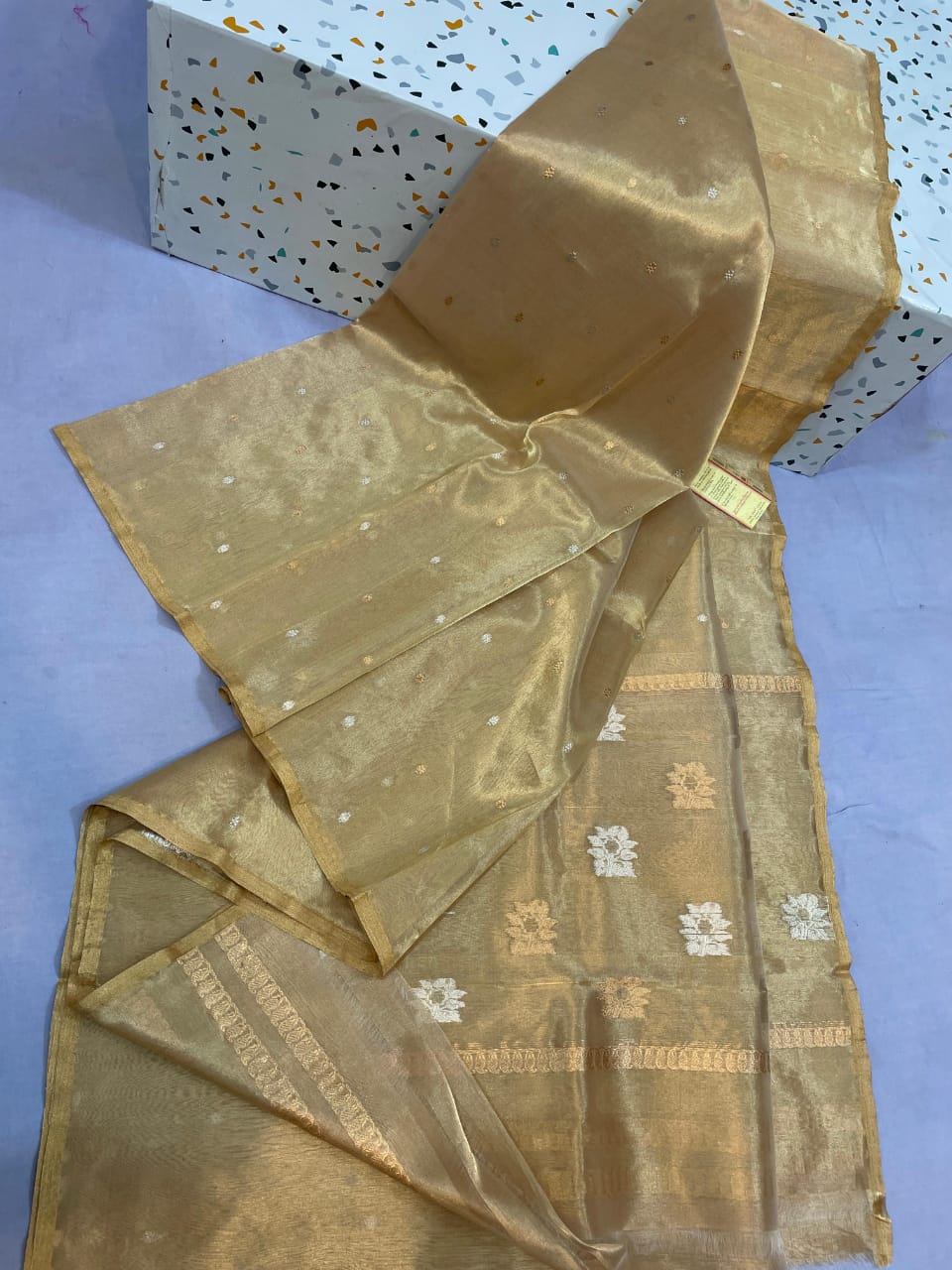 Exclusive Pure Handloom banarasi katan tissue silk saree