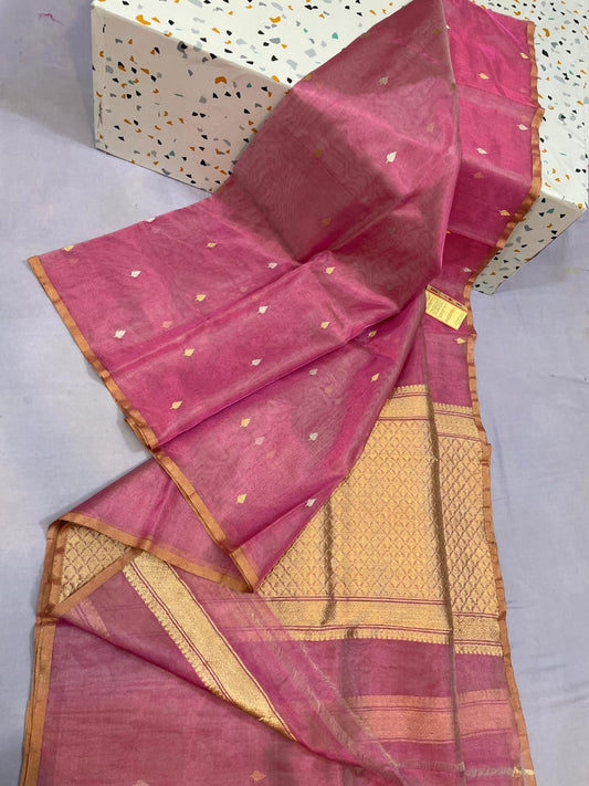 Exclusive Pure Handloom banarasi katan tissue silk saree