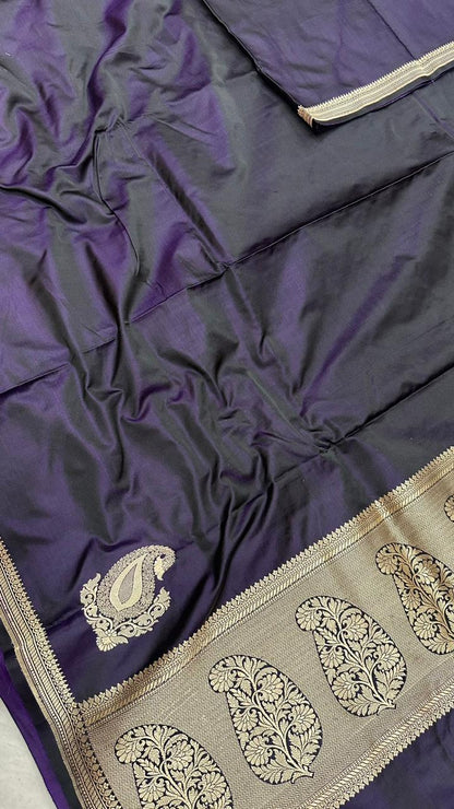 Handwoven Pure Banarasi Katan Silk Kaduwa Saree