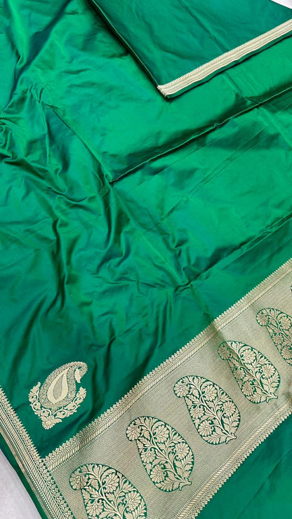 Handwoven Pure Banarasi Katan Silk Kaduwa Saree