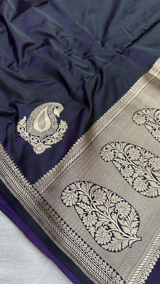 Handwoven Pure Banarasi Katan Silk Kaduwa Saree