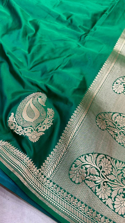 Handwoven Pure Banarasi Katan Silk Kaduwa Saree