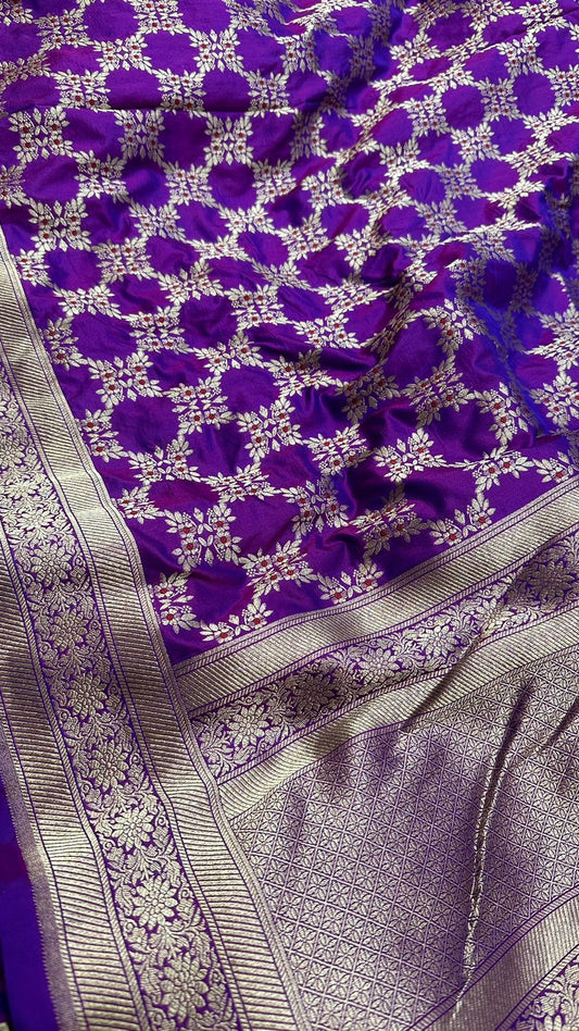 Handloom Pure Banarasi Katan Silk Dupatta