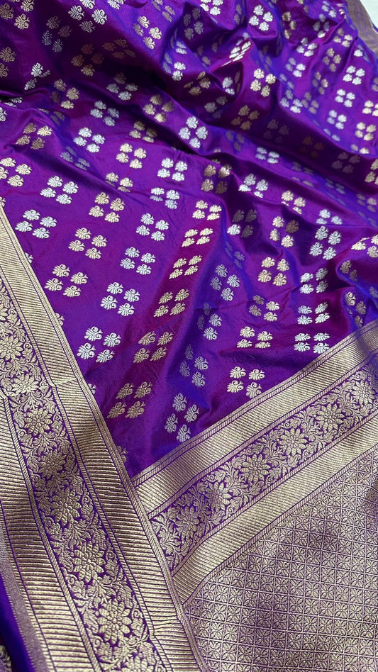 Handloom Pure Banarasi Katan Silk Dupatta