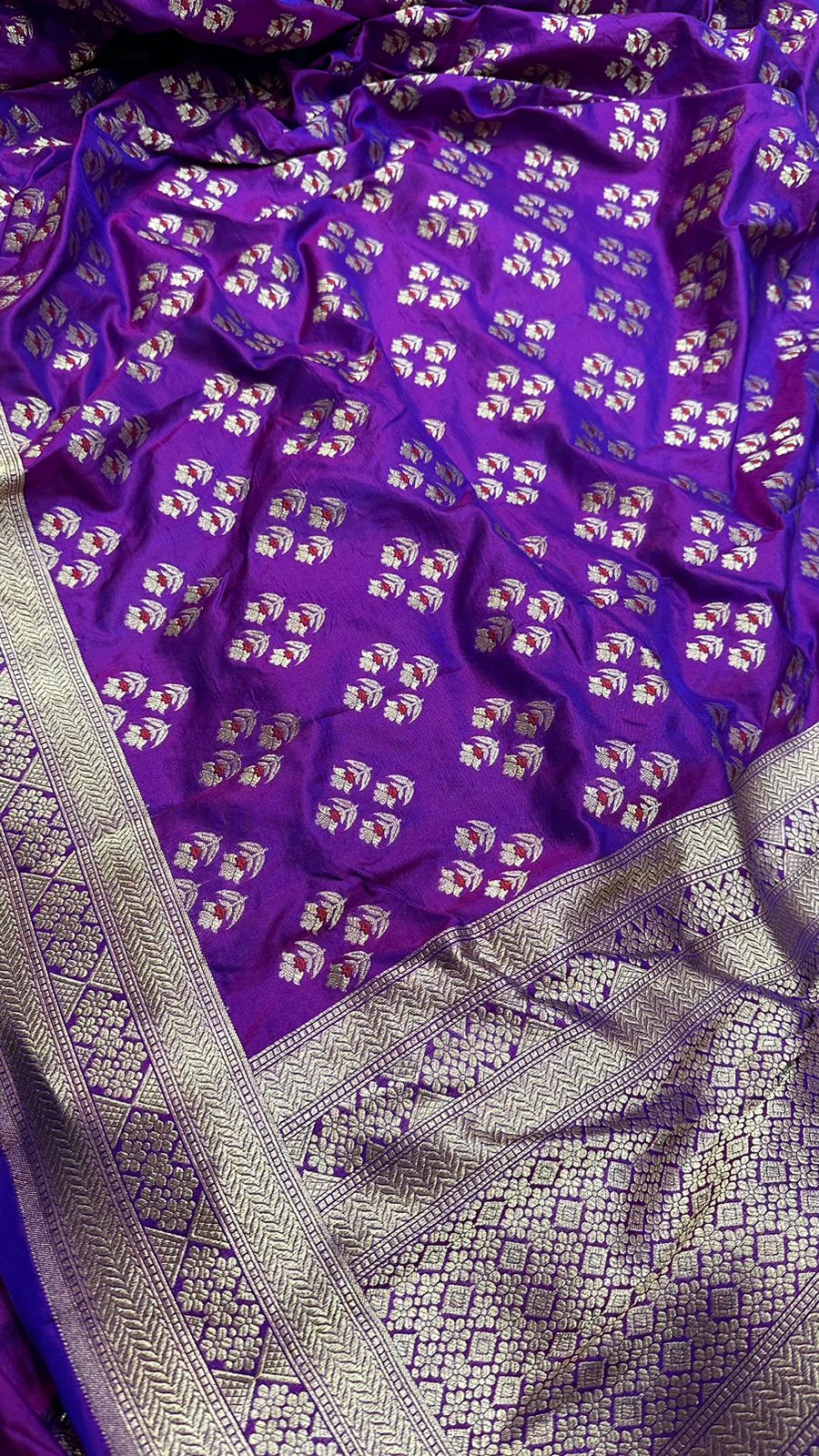 Handloom Pure Banarasi Katan Silk Dupatta