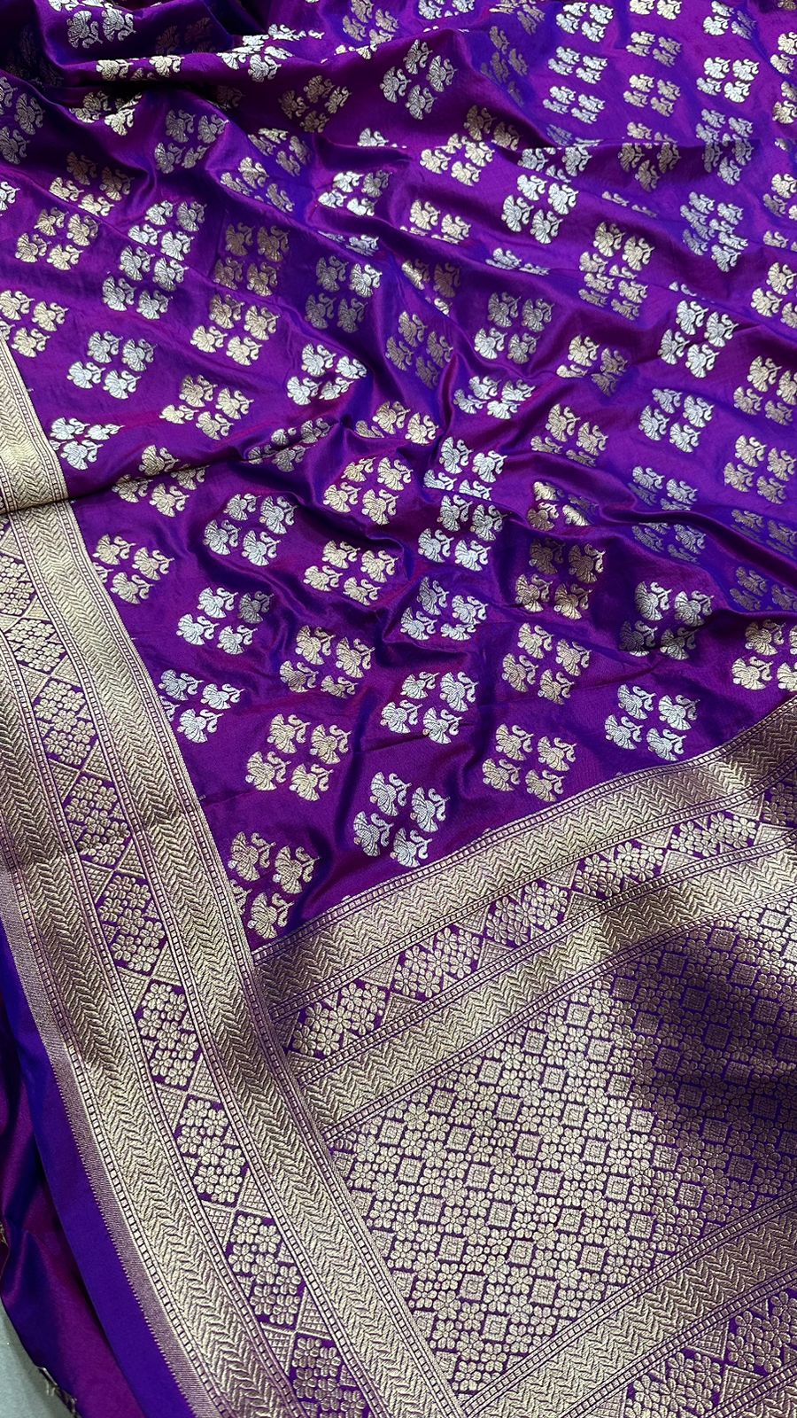 Handloom Pure Banarasi Katan Silk Dupatta