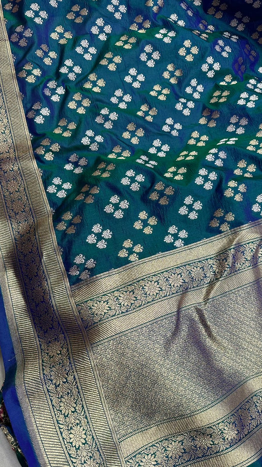 Handloom Pure Banarasi Katan Silk Dupatta