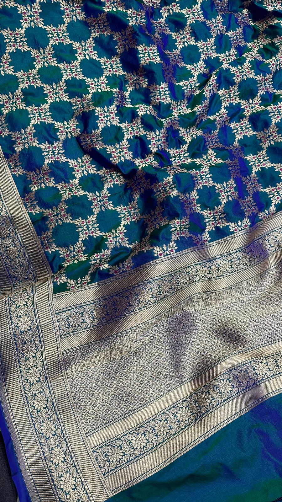 Handloom Pure Banarasi Katan Silk Dupatta