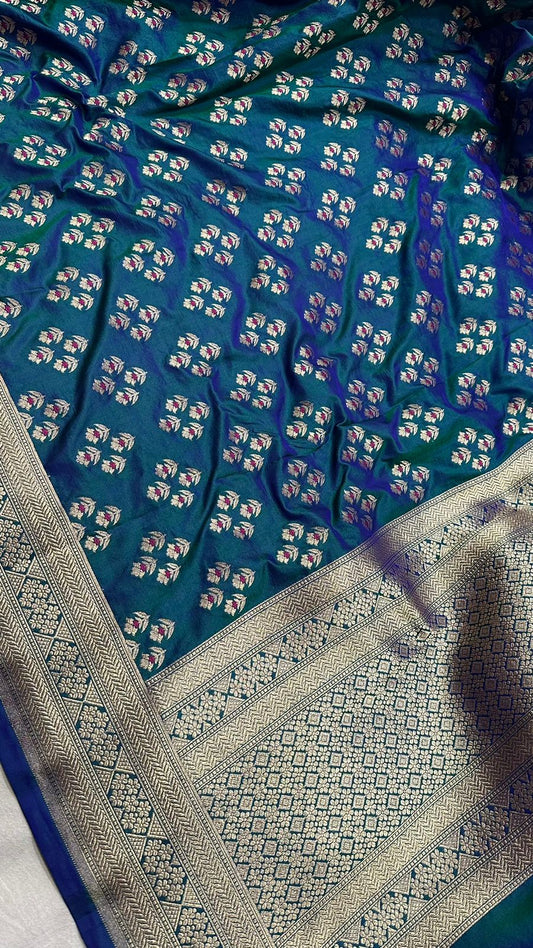 Handloom Pure Banarasi Katan Silk Dupatta