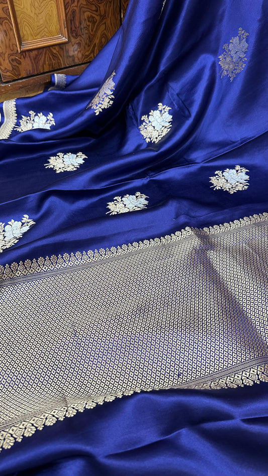 Handloom Pure Mashru Silk Kaduwa Buta Saree