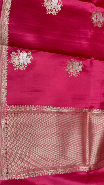 Handloom Pure Mashru Silk Kaduwa Buta Saree