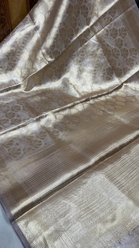 Pure banarasi tissue silk brocade zari saree