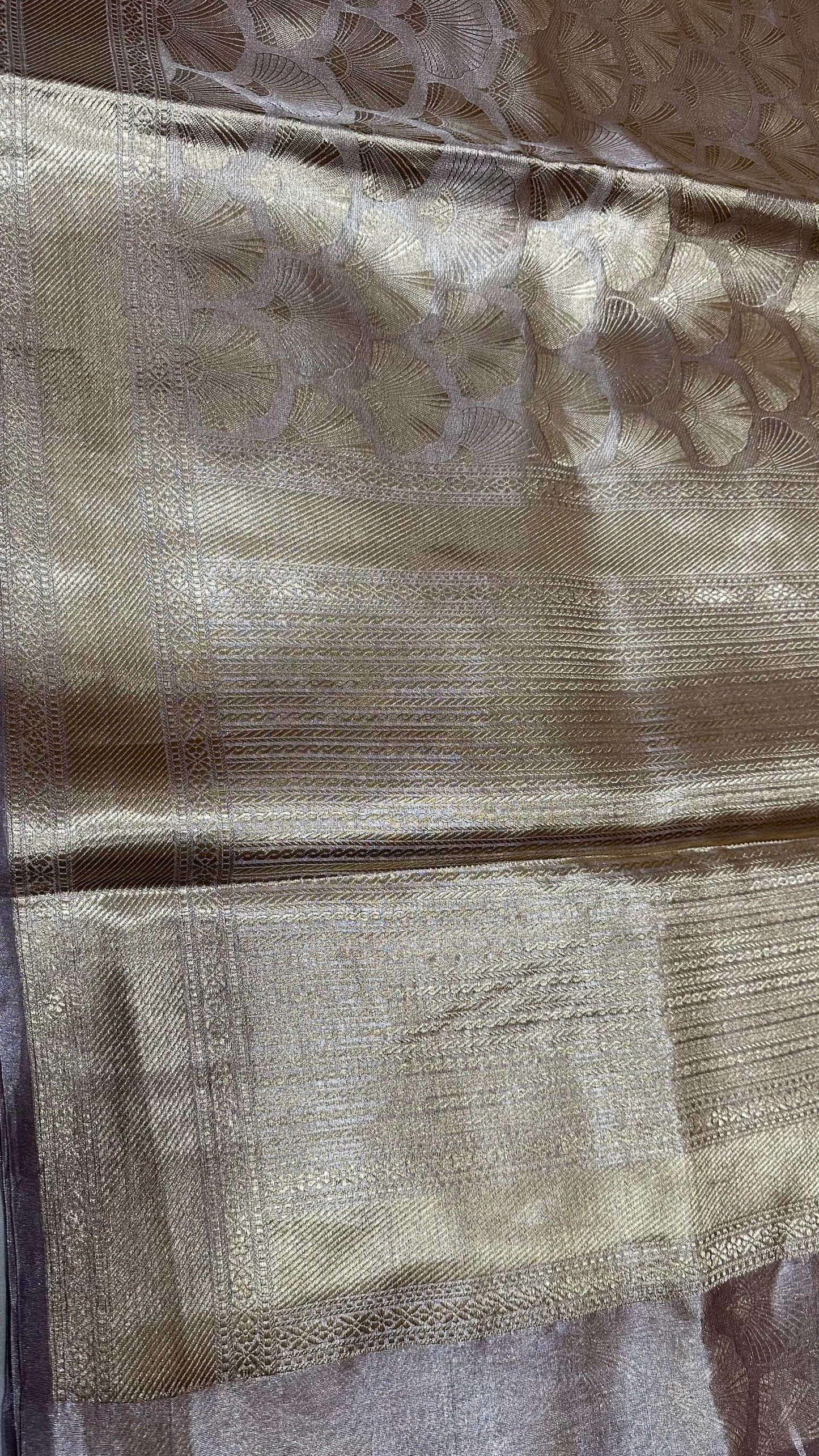 Pure banarasi tissue silk brocade zari saree