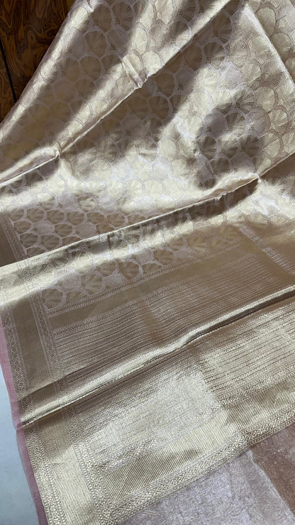 Pure banarasi tissue silk brocade zari saree