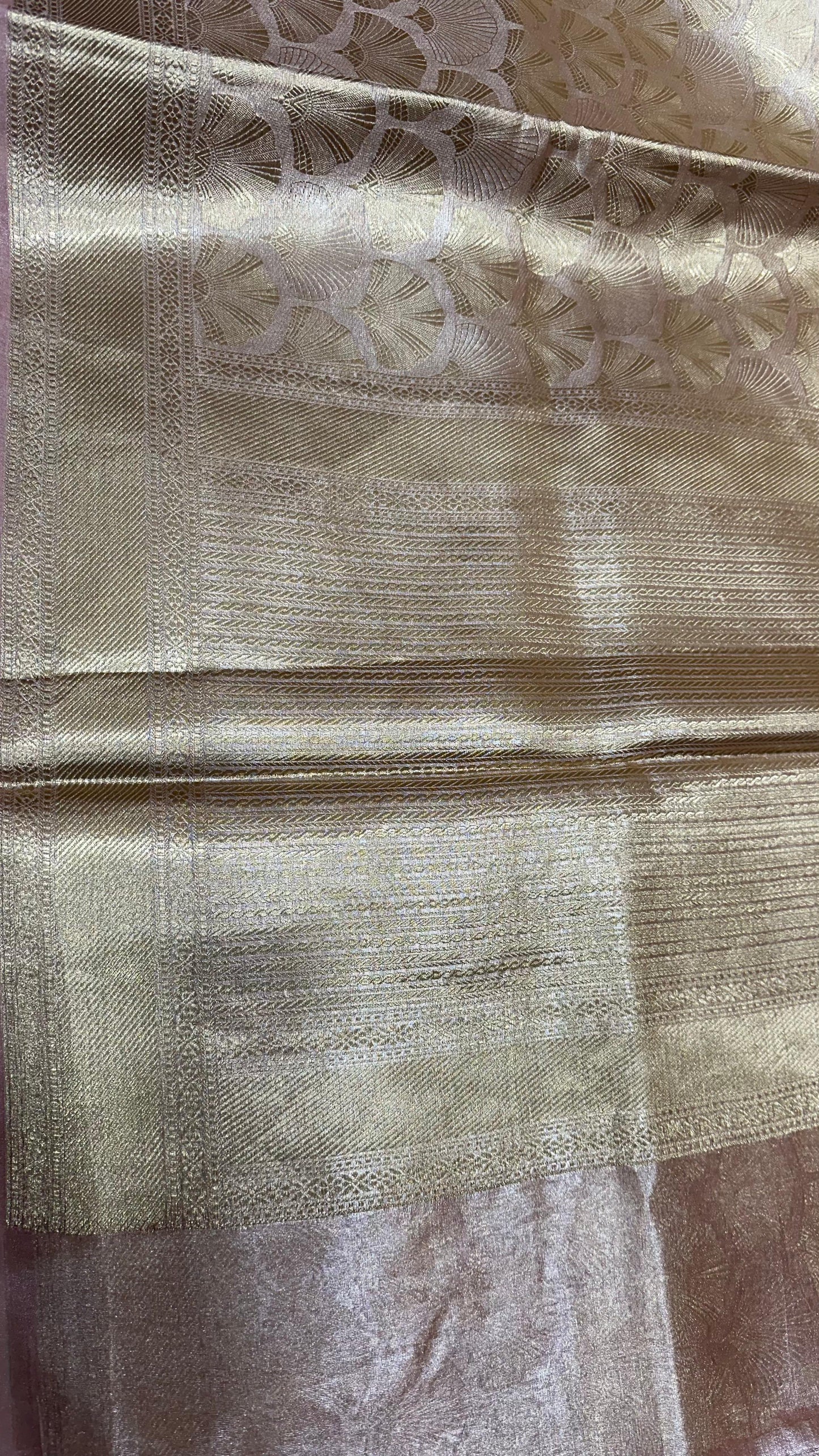 Pure banarasi tissue silk brocade zari saree