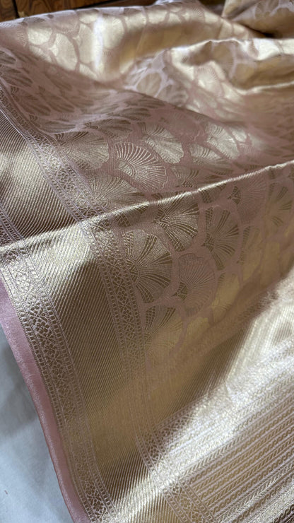 Pure banarasi tissue silk brocade zari saree