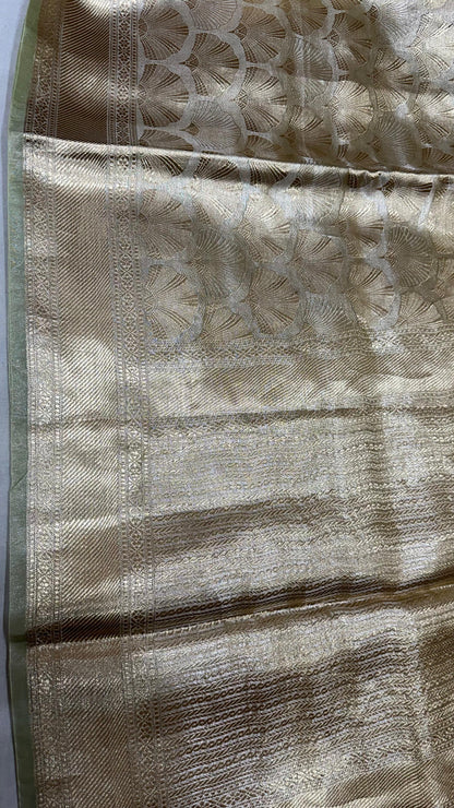 Pure banarasi tissue silk brocade zari saree