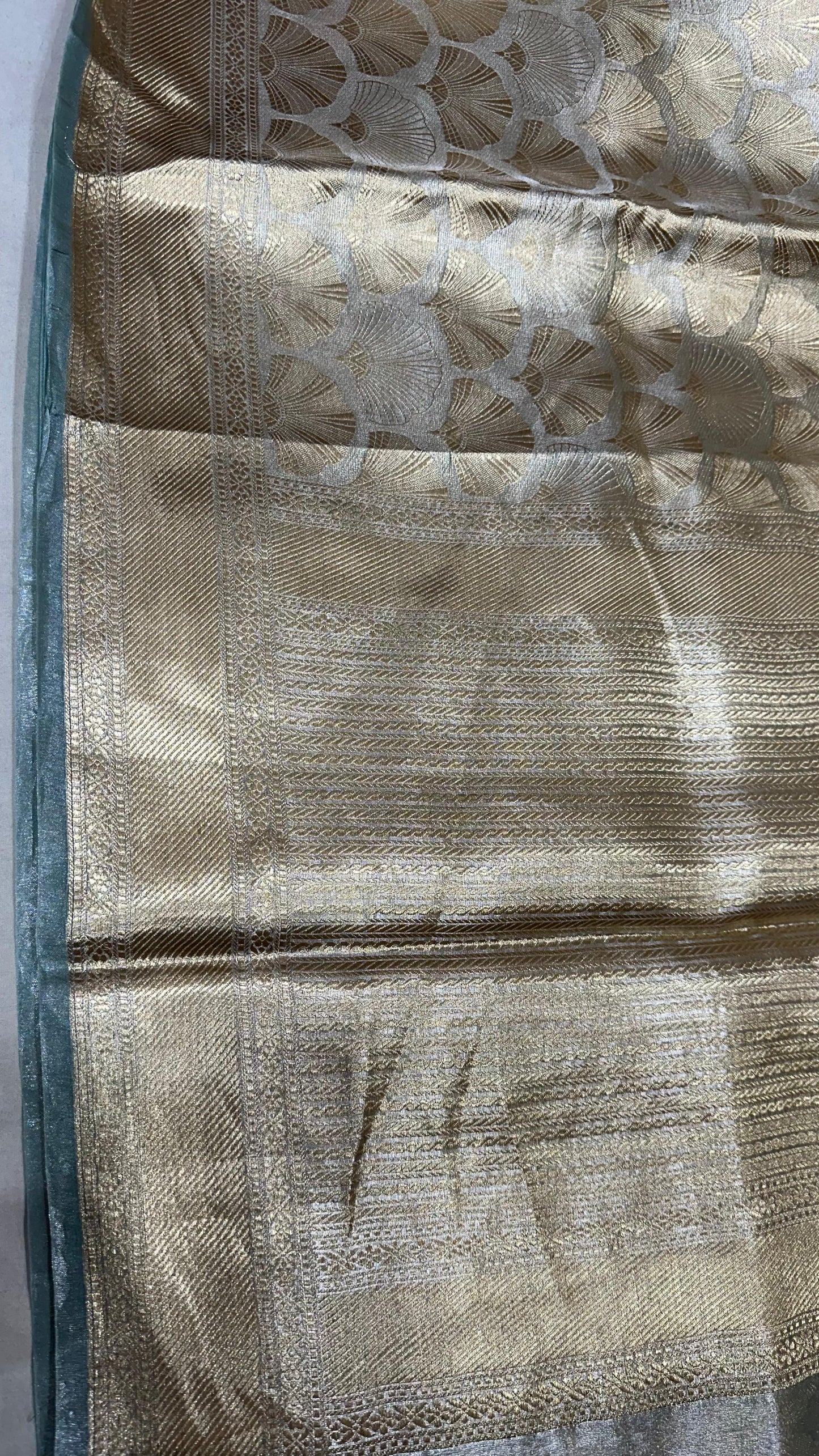 Pure banarasi tissue silk brocade zari saree