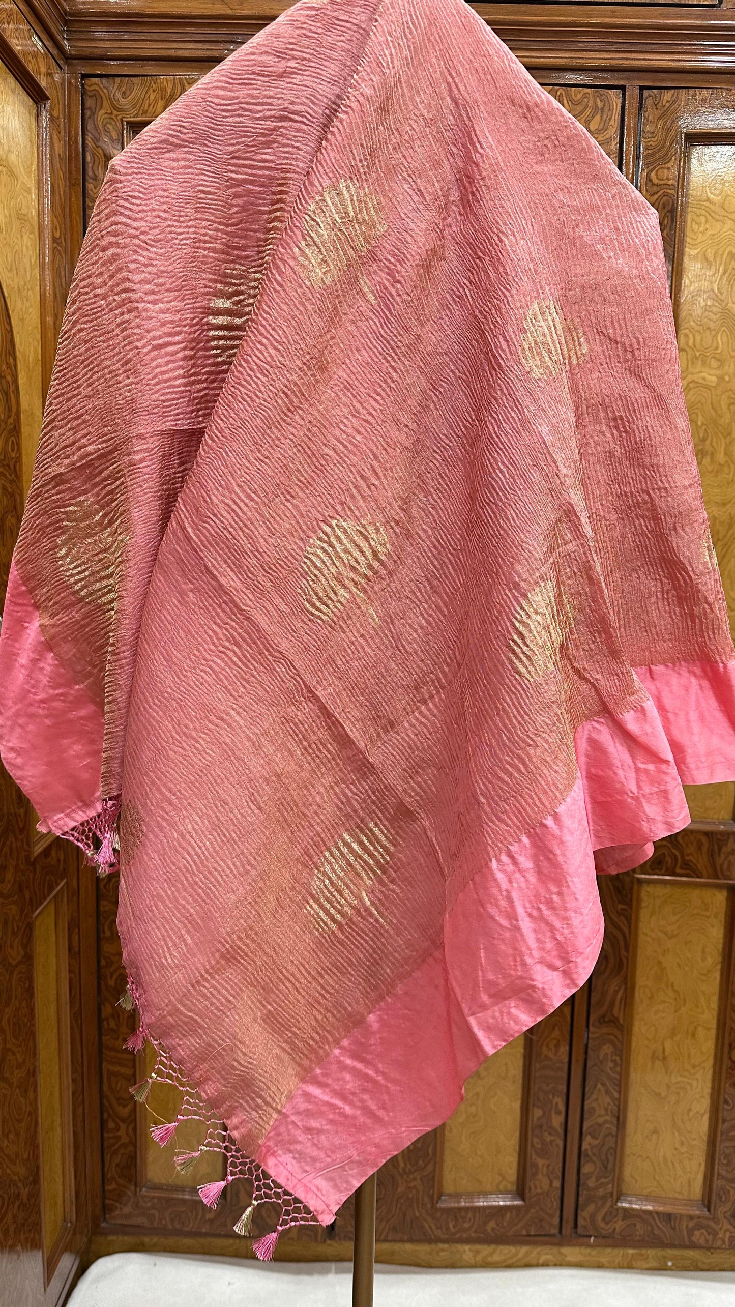 Pure Tissue silk crush dupatta