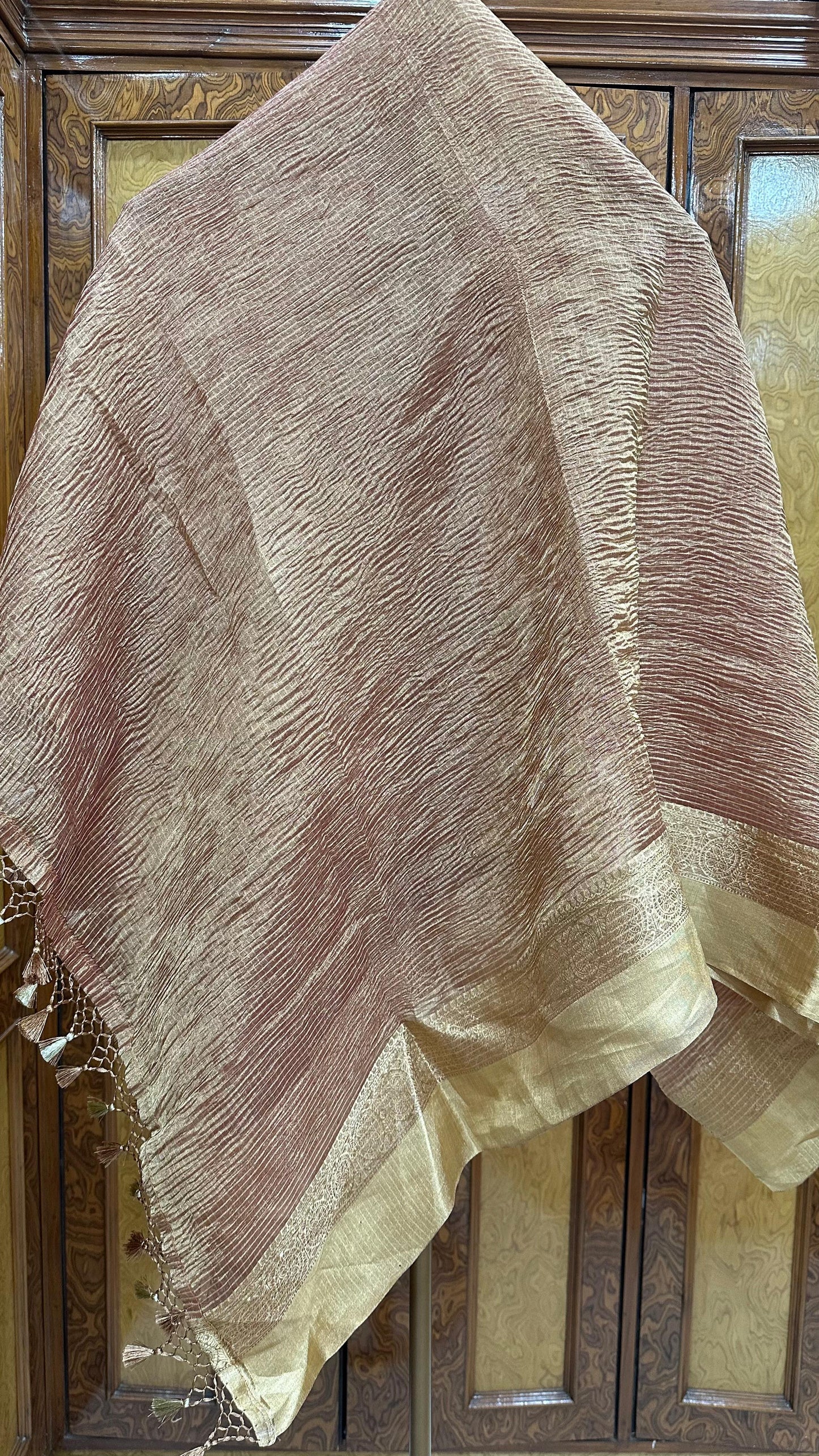 Pure Tissue silk crush dupatta