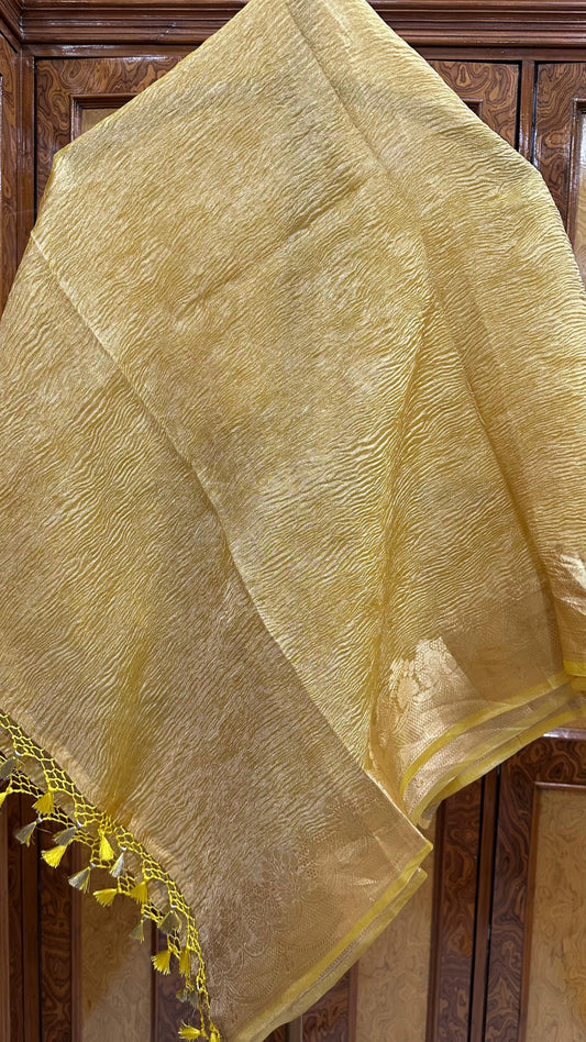 Pure Tissue silk crush dupatta