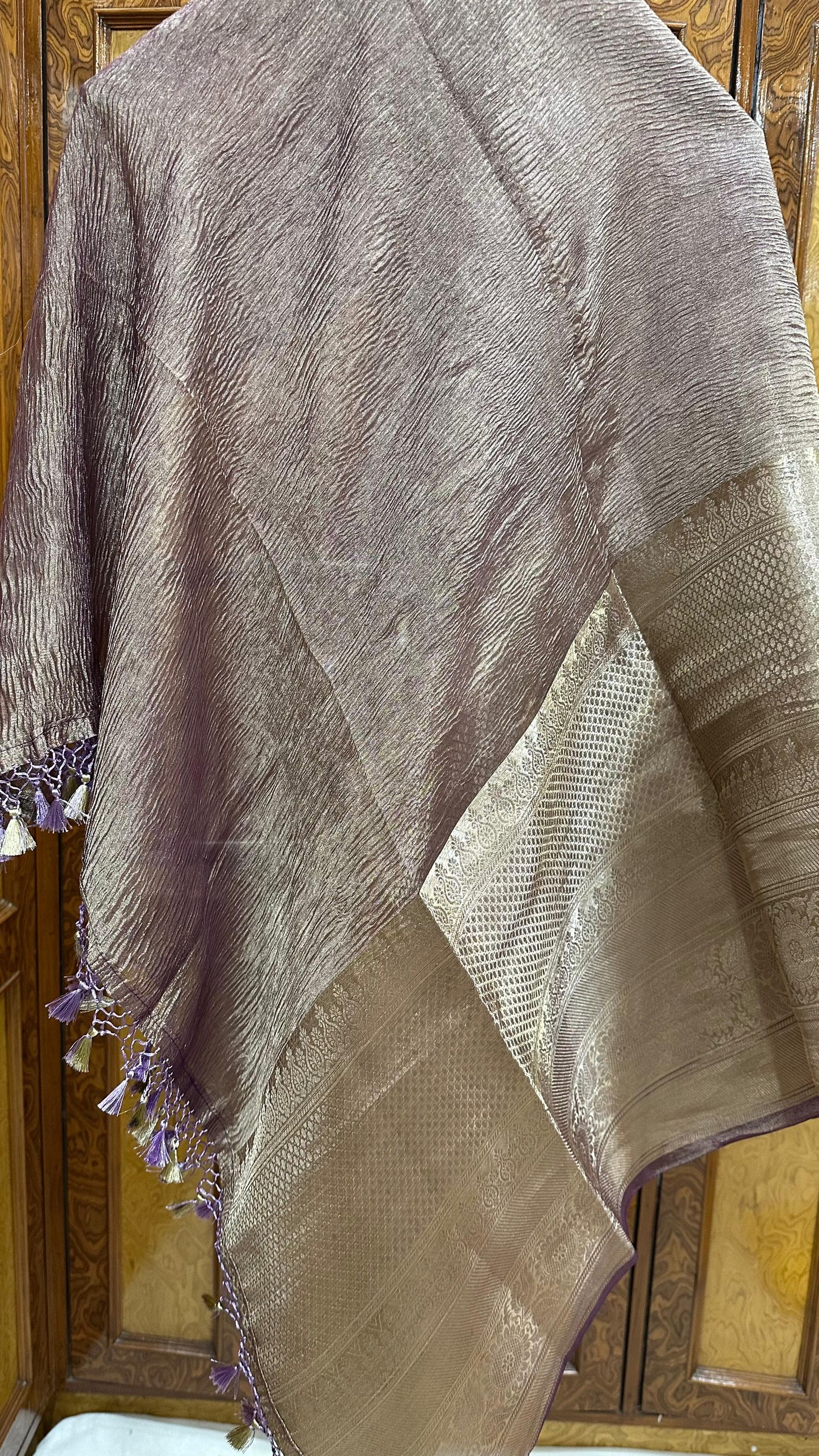 Pure Tissue silk crush dupatta