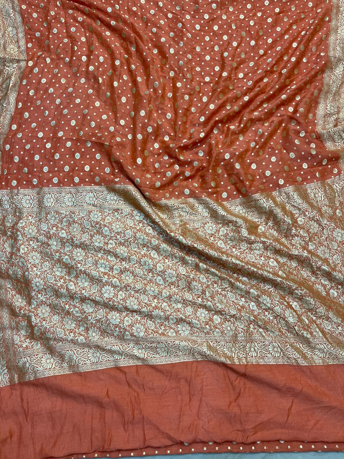 Handloom Pure Banarasi Munga Soft Silk Saree