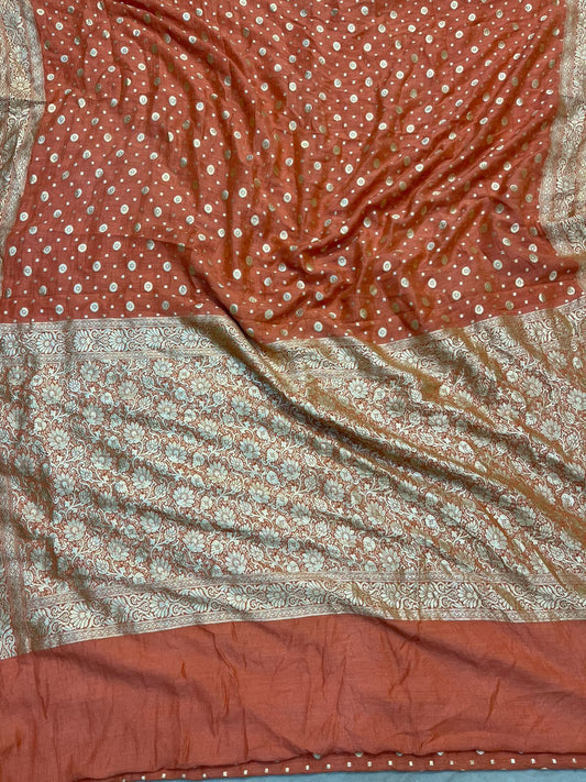 Handloom Pure Banarasi Munga Soft Silk Saree