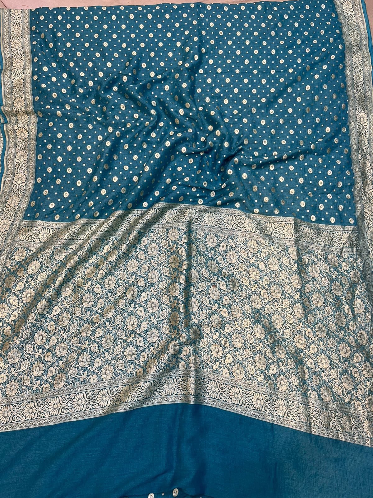 Handloom Pure Banarasi Munga Soft Silk Saree