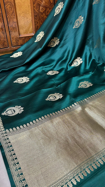 Handloom Pure Mashru Silk Kaduwa Buta Saree