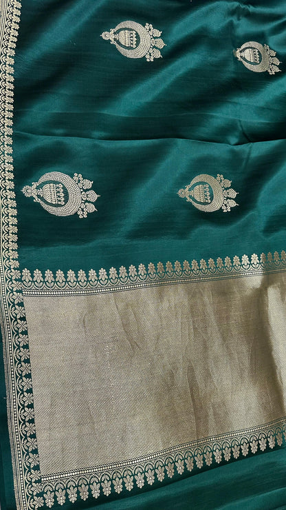 Handloom Pure Mashru Silk Kaduwa Buta Saree