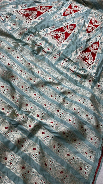 Handloom Weaving Pure Banarasi Bridal Lehenga