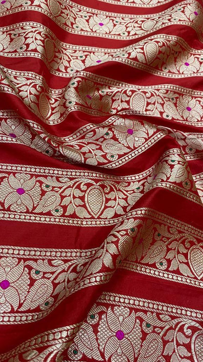 Handloom Pure Banarasi Katan Silk Bridal Lehenga