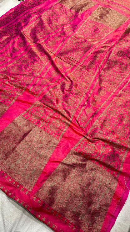 Handloom Pure Banarasi Katan Silk Lehenga