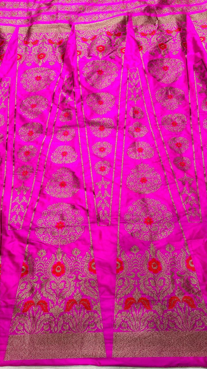 Handloom Pure Banarasi Katan Silk Lehenga