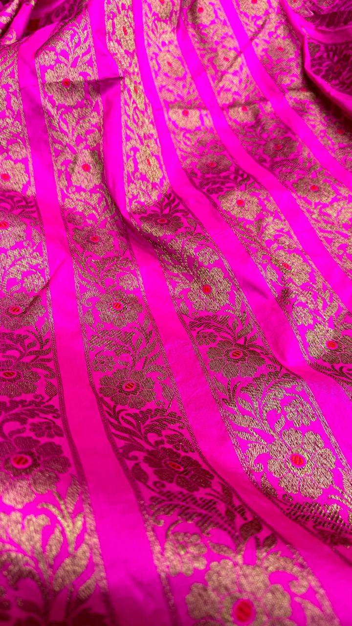 Handloom Pure Banarasi Katan Silk Lehenga