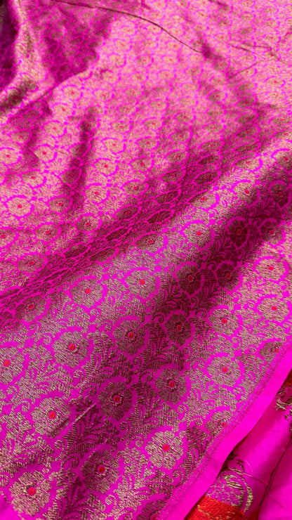 Handloom Pure Banarasi Katan Silk Lehenga