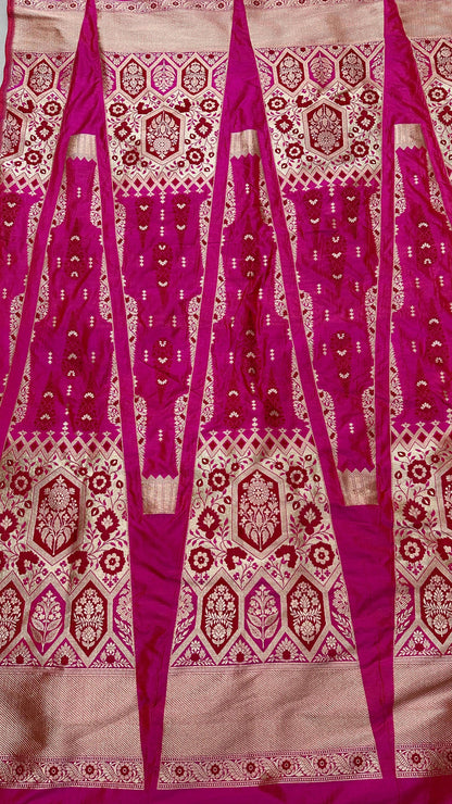 Handloom Pure Banarasi Katan Silk Lehenga