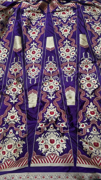 Handloom Pure Banarasi Katan Silk Bridal Lehenga