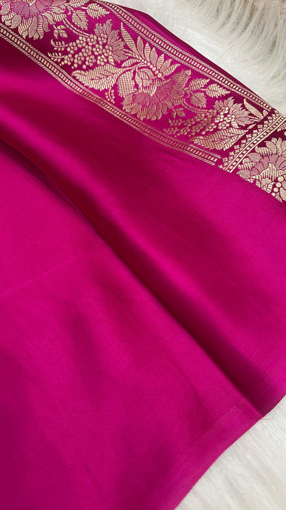 Marganta Mashru silk handloom banarasi saree