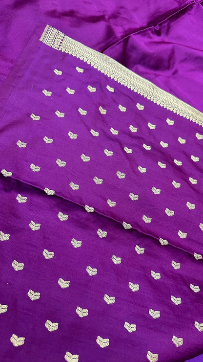 Handwoven Pure Banarasi Katan Silk Kaduwa Saree