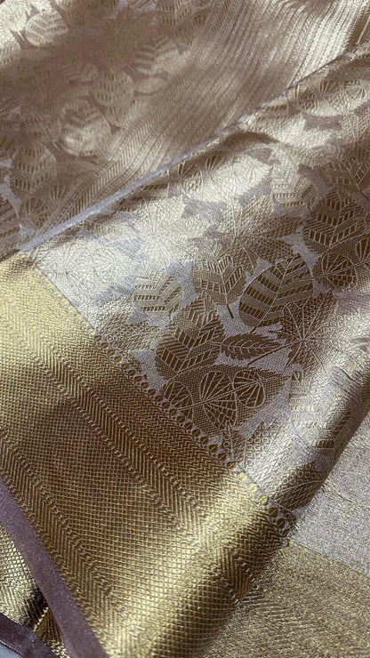 Pure banarasi tissue silk brocade zari saree