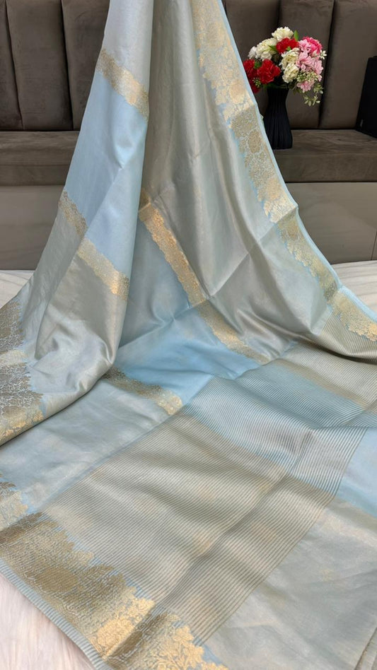 Handloom Pure Tissue Silk Fancy Design Saree