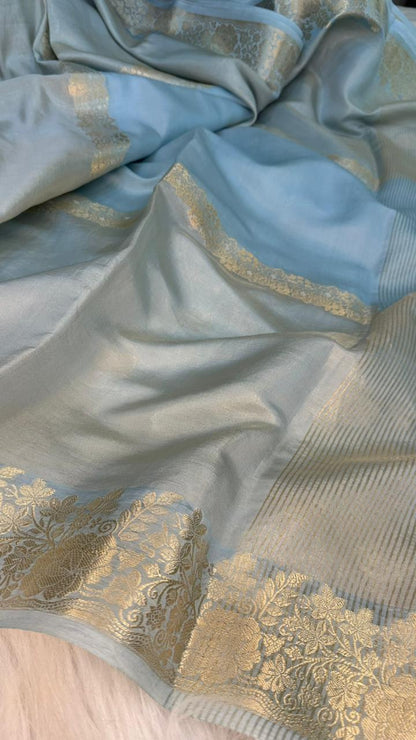 Handloom Pure Tissue Silk Fancy Design Saree