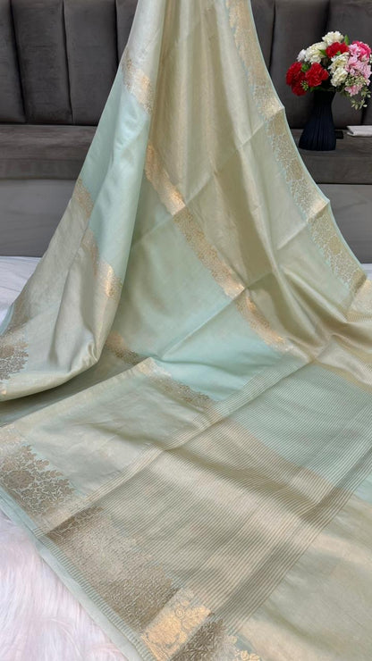 Handloom Pure Tissue Silk Fancy Design Saree