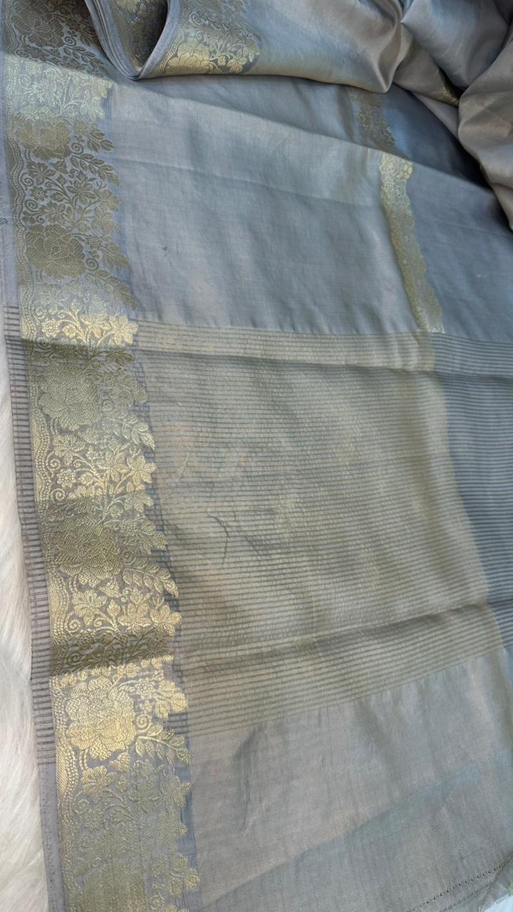 Handloom Pure Tissue Silk Fancy Design Saree